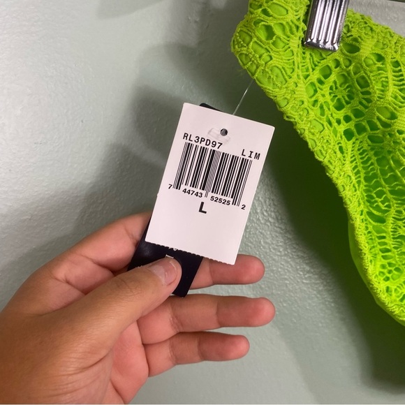 Ralph‎ Lauren Blue Label Crochet Lace Bikini Bottoms Beach Pool Sz Large - Picture 3 of 3